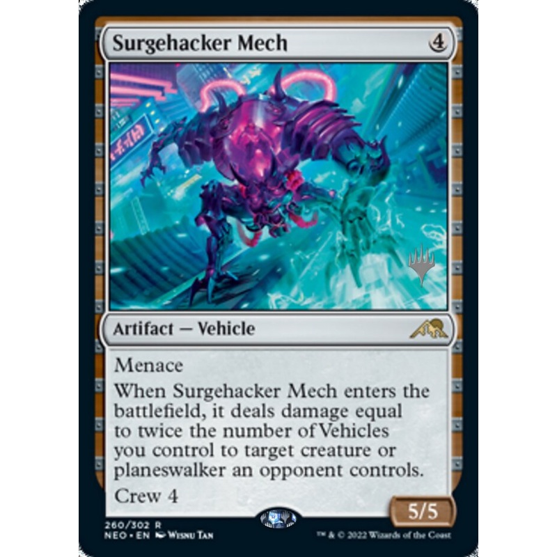 Surgehacker Mech (Promo Pack) [Kamigawa: Neon Dynasty Promos]