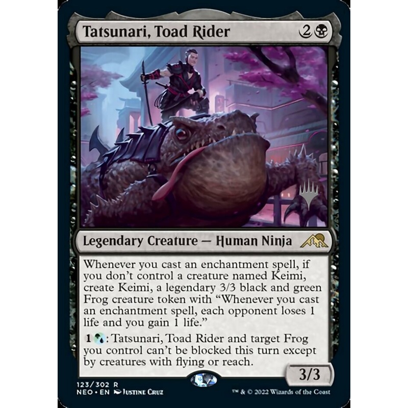 Tatsunari, Toad Rider (Promo Pack) [Kamigawa: Neon Dynasty Promos]