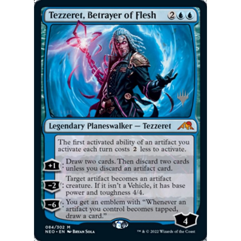 Tezzeret, Betrayer of Flesh (Promo Pack) [Kamigawa: Neon Dynasty Promos]