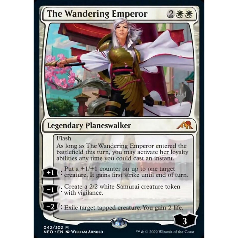 The Wandering Emperor (Promo Pack) [Kamigawa: Neon Dynasty Promos]
