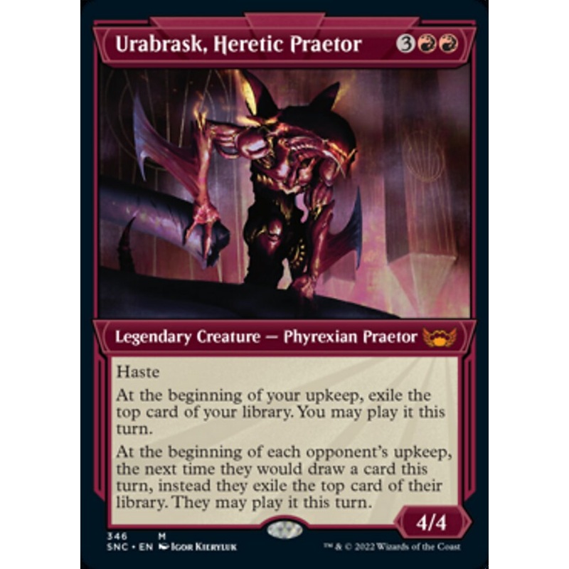 Urabrask, Heretic Praetor (Showcase Art Deco) [Streets of New Capenna]