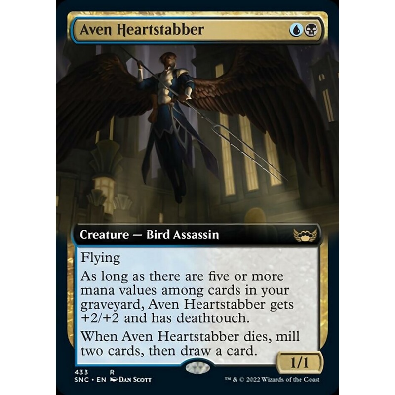 Aven Heartstabber (Extended Art) [Streets of New Capenna]