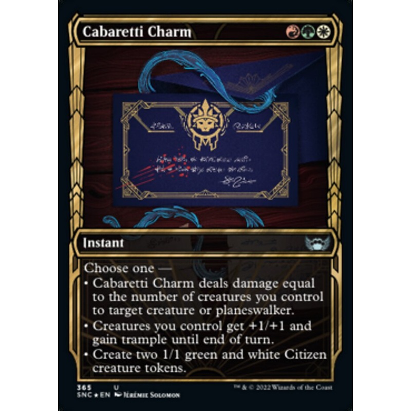 Cabaretti Charm (Showcase Golden Age Gilded Foil) [Streets of New Capenna]