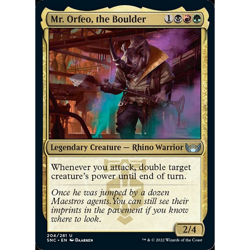 Mr. Orfeo, the Boulder [Streets of New Capenna]