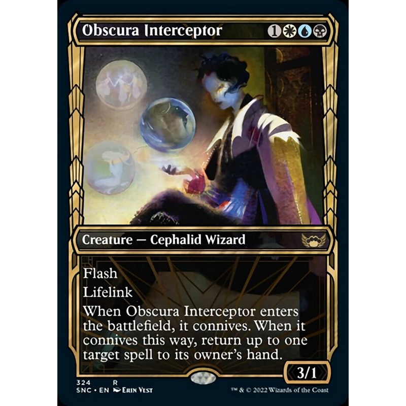 Obscura Interceptor (Showcase Golden Age) [Streets of New Capenna]