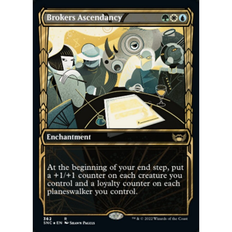 Brokers Ascendancy (Showcase Golden Age Gilded Foil) [Streets of New Capenna]