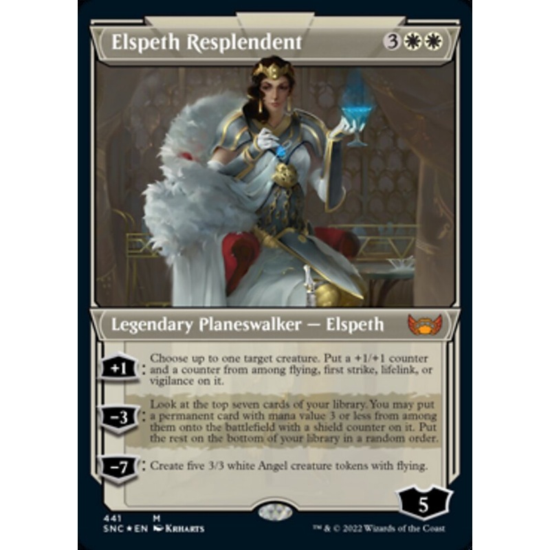 Elspeth Resplendent (Showcase Art Deco Foil Etched) [Streets of New Capenna]