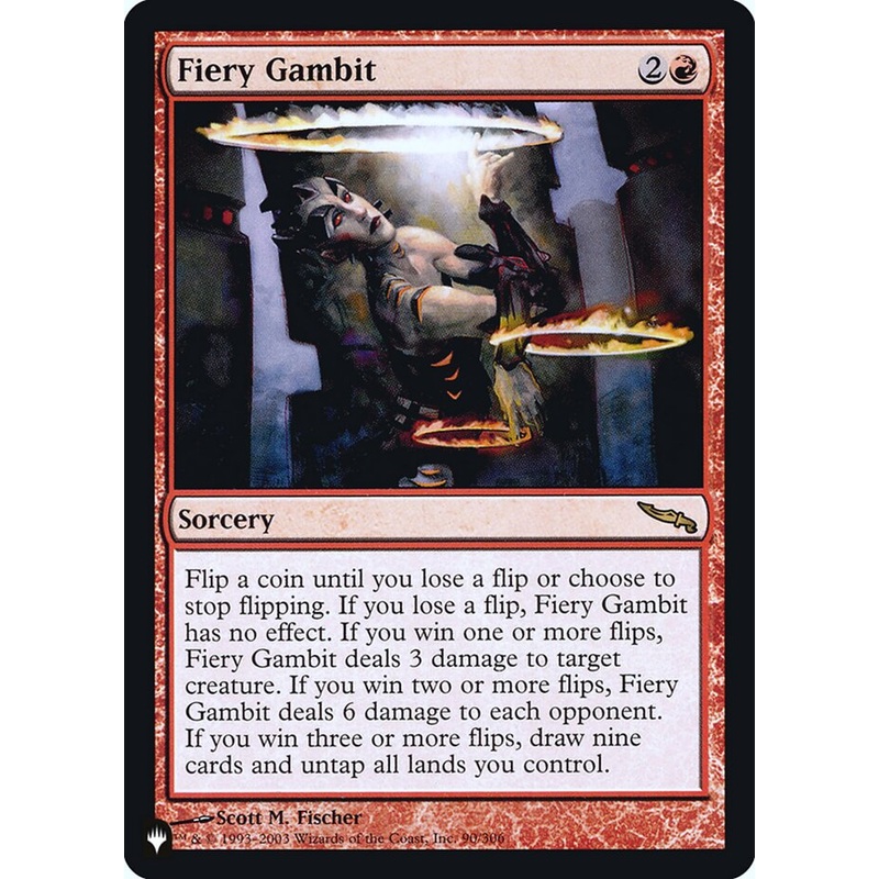 Fiery Gambit [Secret Lair: Heads I Win, Tails You Lose]