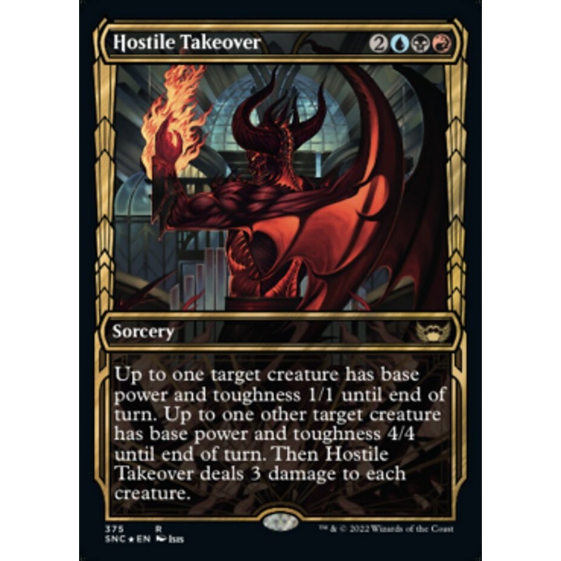 Hostile Takeover (Showcase Golden Age Gilded Foil) [Streets of New Capenna]