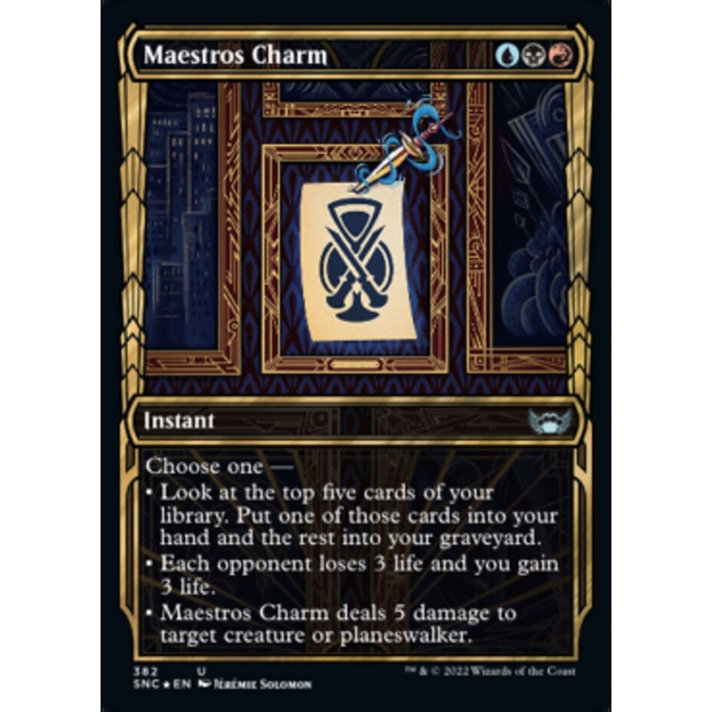 Maestros Charm (Showcase Golden Age Gilded Foil) [Streets of New Capenna]