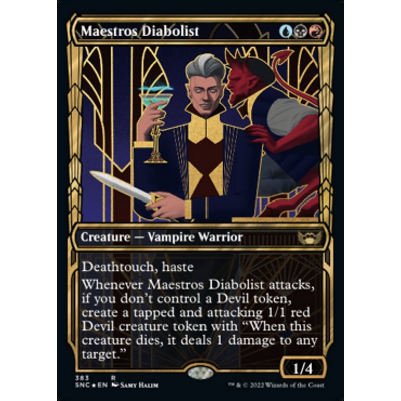 Maestros Diabolist (Showcase Golden Age Gilded Foil) [Streets of New Capenna]