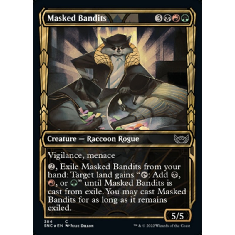 Masked Bandits (Showcase Golden Age Gilded Foil) [Streets of New Capenna]