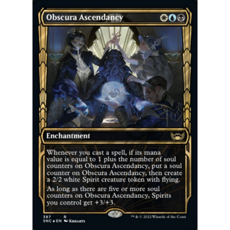 Obscura Ascendancy (Showcase Golden Age Gilded Foil) [Streets of New Capenna]