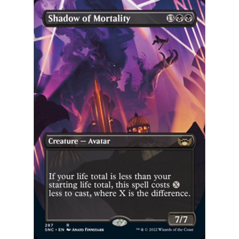 Shadow of Mortality (Borderless Alternate Art) [Streets of New Capenna]