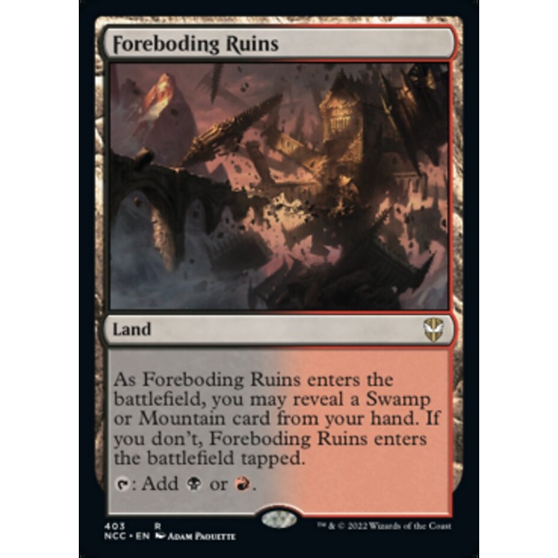 Foreboding Ruins [Streets of New Capenna Commander]