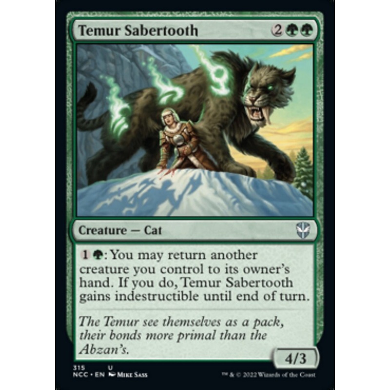 Temur Sabertooth [Streets of New Capenna Commander]