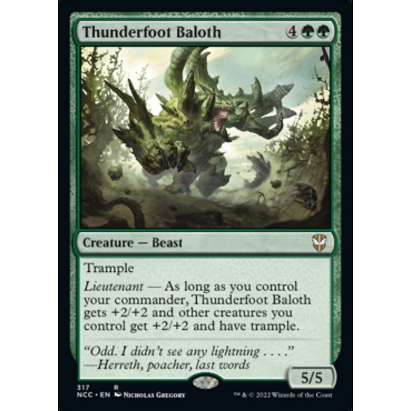 Thunderfoot Baloth [Streets of New Capenna Commander]