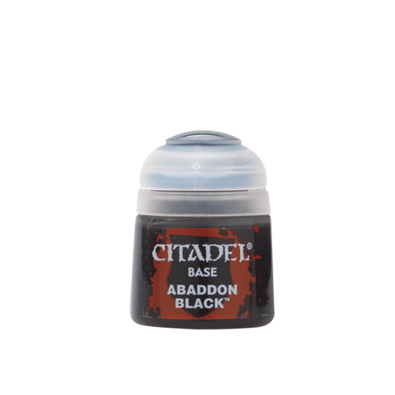 CITADEL BASE PAINT: ABADDON BLACK