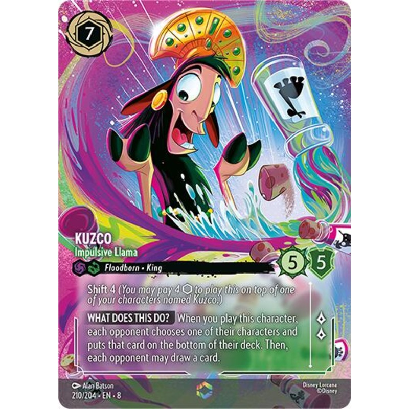 Kuzco - Impulsive Llama (Enchanted) (210/204) [Reign of Jafar]
