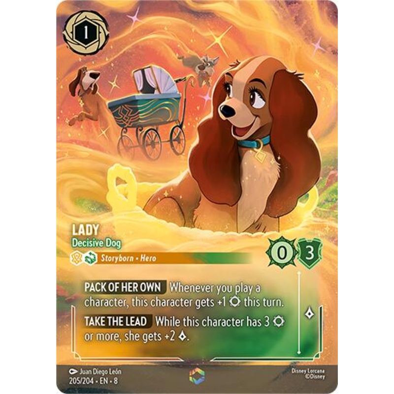 Lady - Decisive Dog (Enchanted) (205/204) [Reign of Jafar]