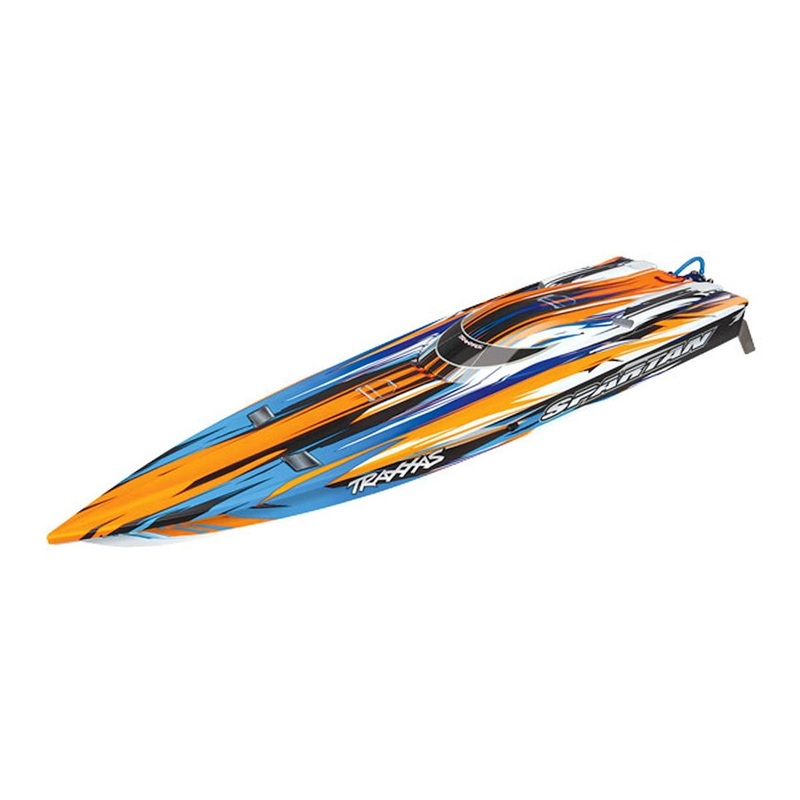 TRAXXAS  57076-4 Spartan High Performance Race Boat RTR with TQi 2.4Ghz Radio, TSM, iD & Castle ESC