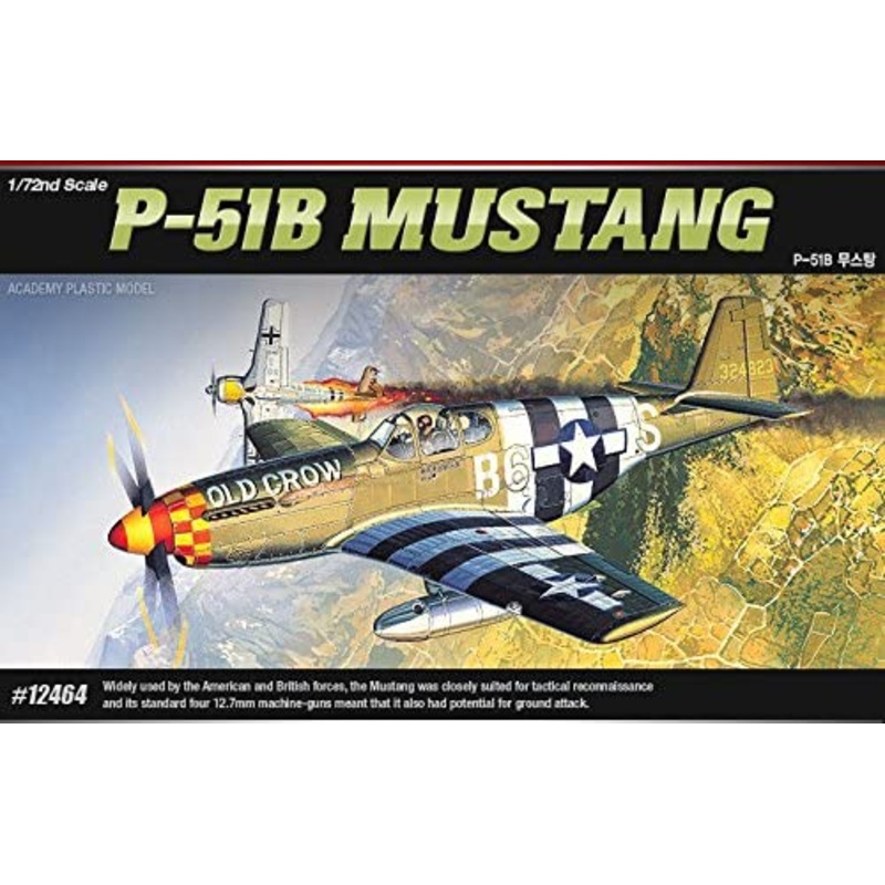 ACADEMY 12464 1/72 The Fighter of World War II P-51B Mustang