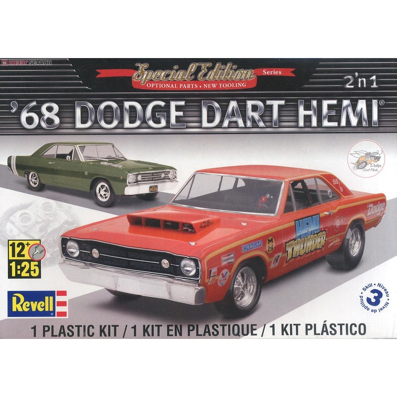 REVELL 85-4217 1/25 1968 '68 Dodge Hemi Dart 2'n1