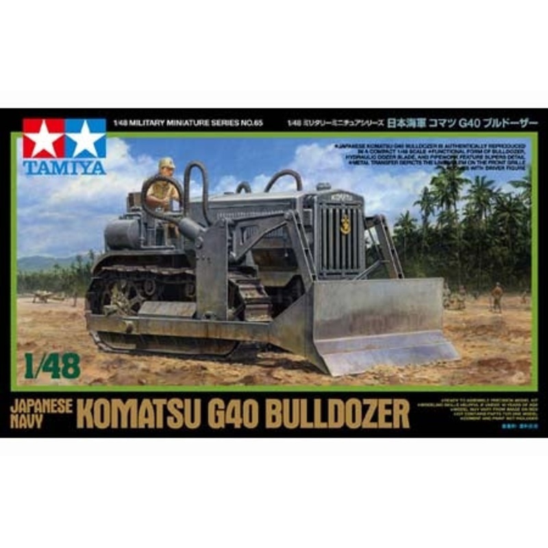 TAMIYA 32565 Komatsu G40 Bulldozer Japanese Navy