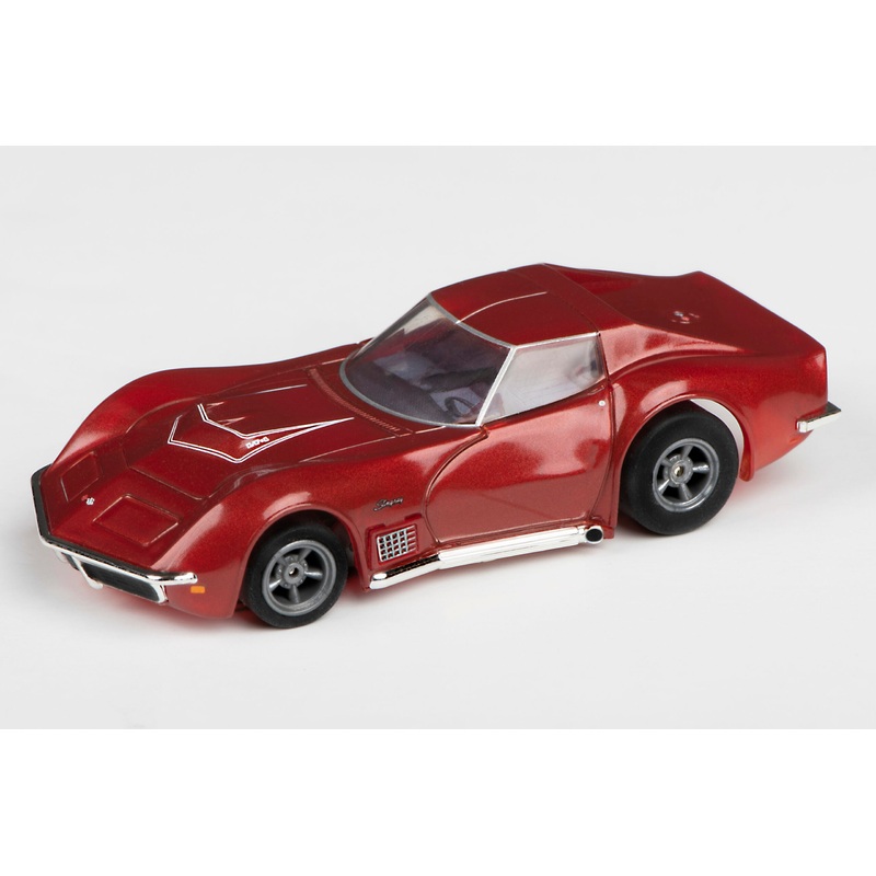AFX 22038 1970 Corvette LT1 Red Metallic Mega G+ HO Scale Slot Car