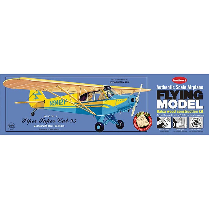 GUILLOWS 303LC Piper Cub 95 Laser Cut Kit 24"