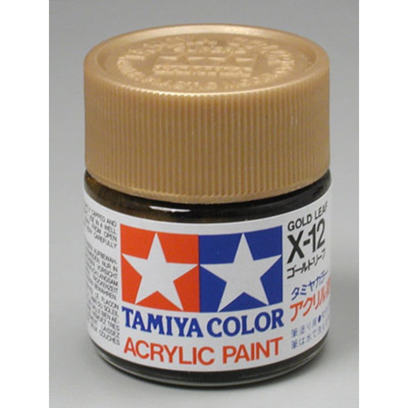 TAMIYA 81012 X-12 Acrylic Gold Leaf 3/4 oz