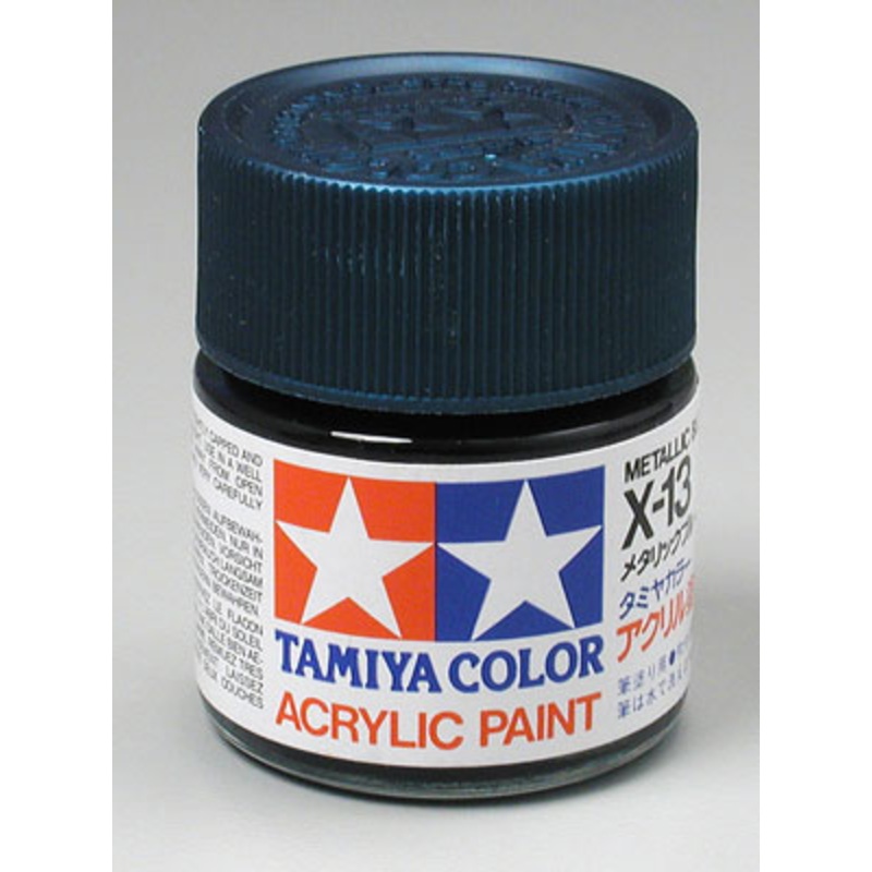 TAMIYA 81013 X-13 Acrylic Gloss Metal Blue 3/4 oz