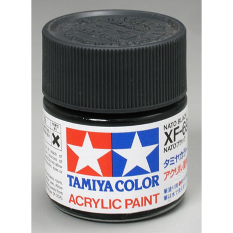 TAMIYA 81369 XF-69 Acrylic Nato Black 3/4 oz