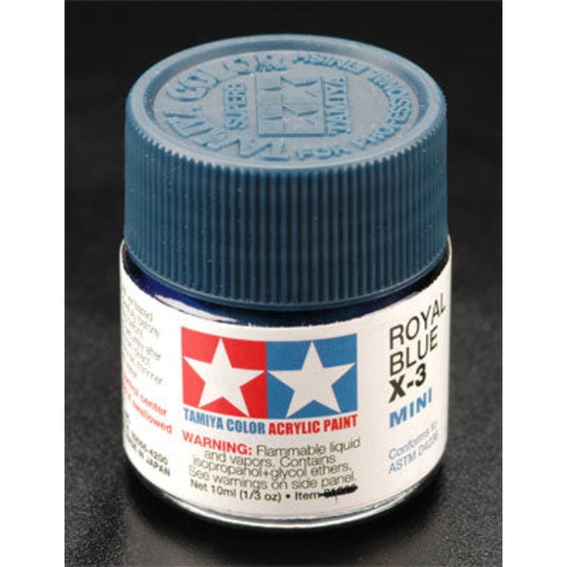 TAMIYA 81503 X-3 Acrylic Mini X3 Royal Blue 1/3 oz