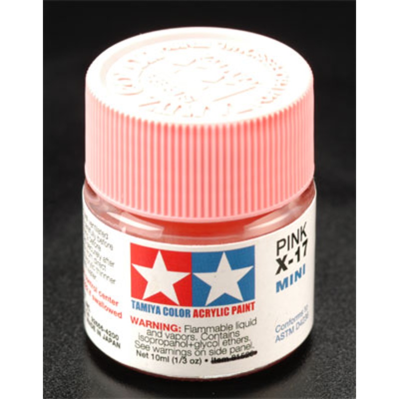 TAMIYA 81517 X-17 Acrylic Mini Pink 1/3 oz