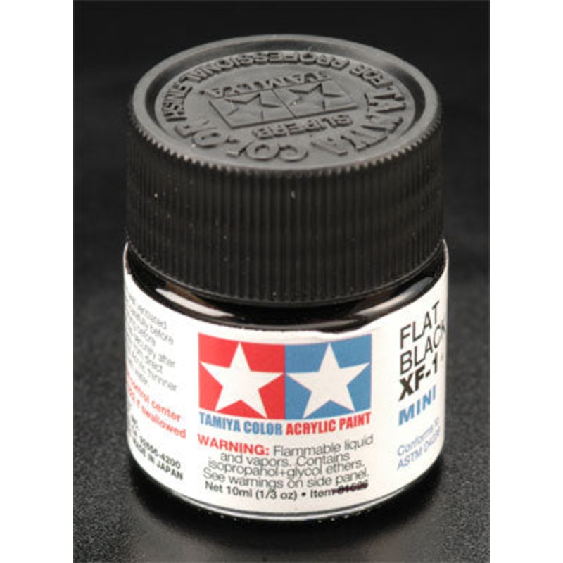 TAMIYA 81701 XF-1 Acrylic Mini Flat Black