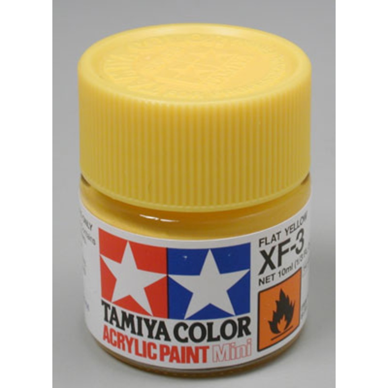TAMIYA 81703 XF-3 Acrylic Mini XF3 Flat Yellow 1/3 oz