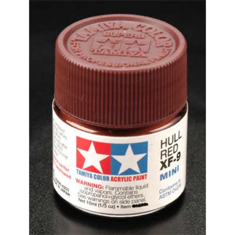 TAMIYA 81709 XF-9 Acrylic Mini Hull Red 1/3 oz