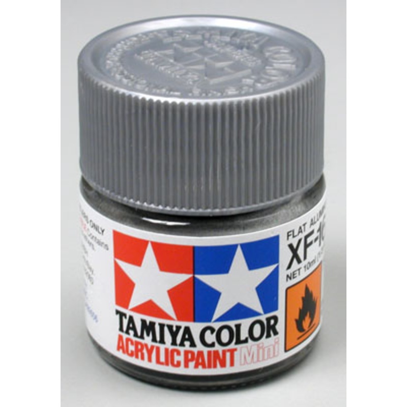 TAMIYA 81716 XF-16 Acrylic Mini Flat Aluminum 1/3 oz