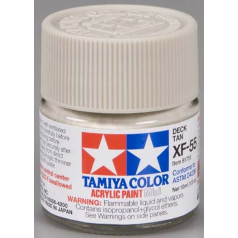 TAMIYA 81755 XF-55 Acrylic Mini Deck Tan 1/3 oz