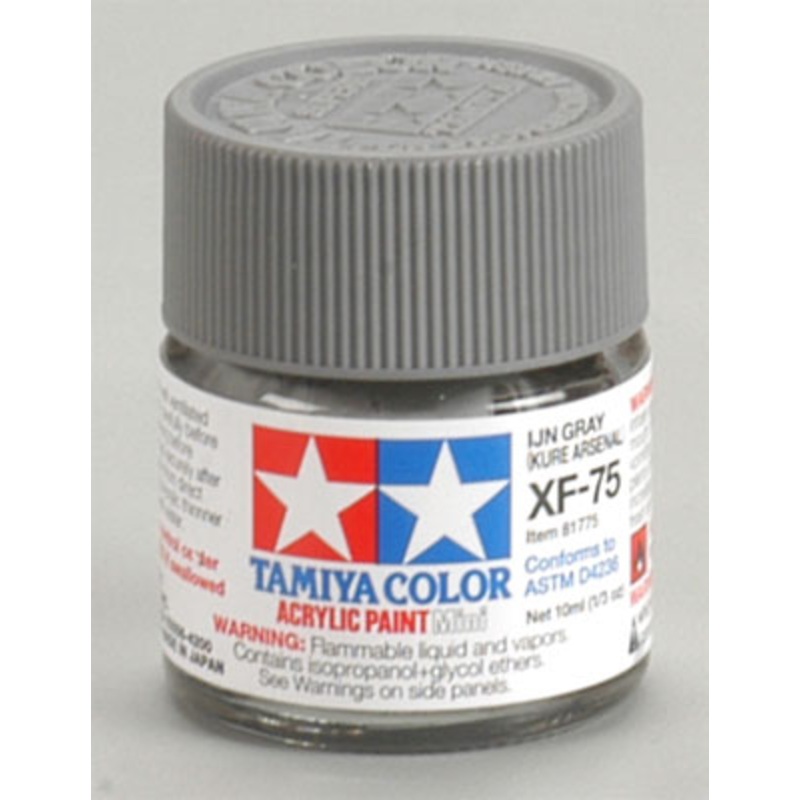 TAMIYA 81775 XF-75 Acrylic Mini IJN Gray Kure Arsenal 1/3 oz