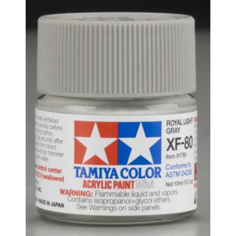 TAMIYA 81780 XF-80 Acrylic Mini British Navy Gray 1/3 oz