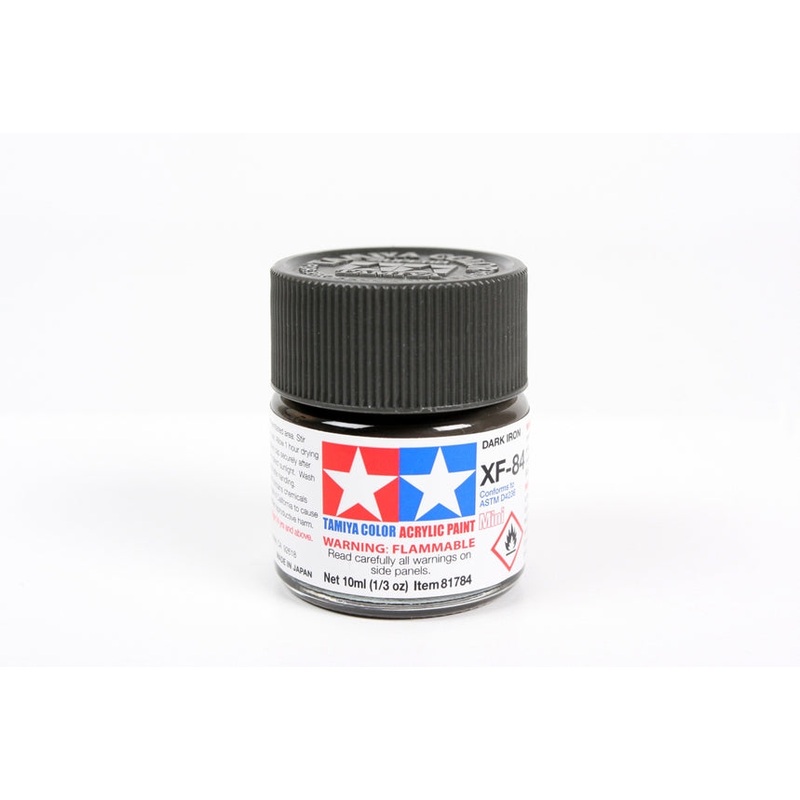 TAMIYA 81784 XF-84 Acrylic Mini Dark Iron 10ml Bottle