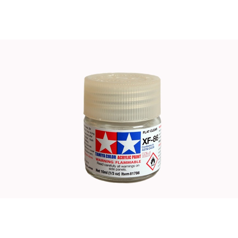 TAMIYA 81786 XF-86 Acrylic Mini Flat Clear