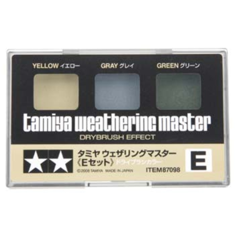 TAMIYA 87098 Weathering Master E Set Yellow Grey Green