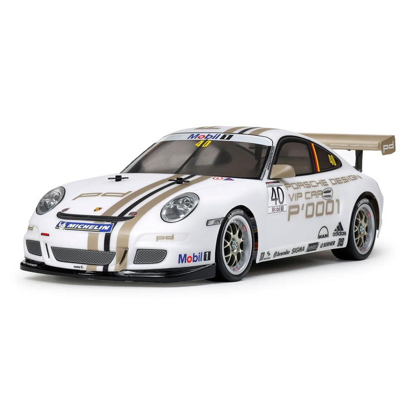 TAMIYA 47429-60A 2008 Porsche 911 GT3 Cup VIP 1/10 4WD Electric Touring Car Kit (TT-01E)