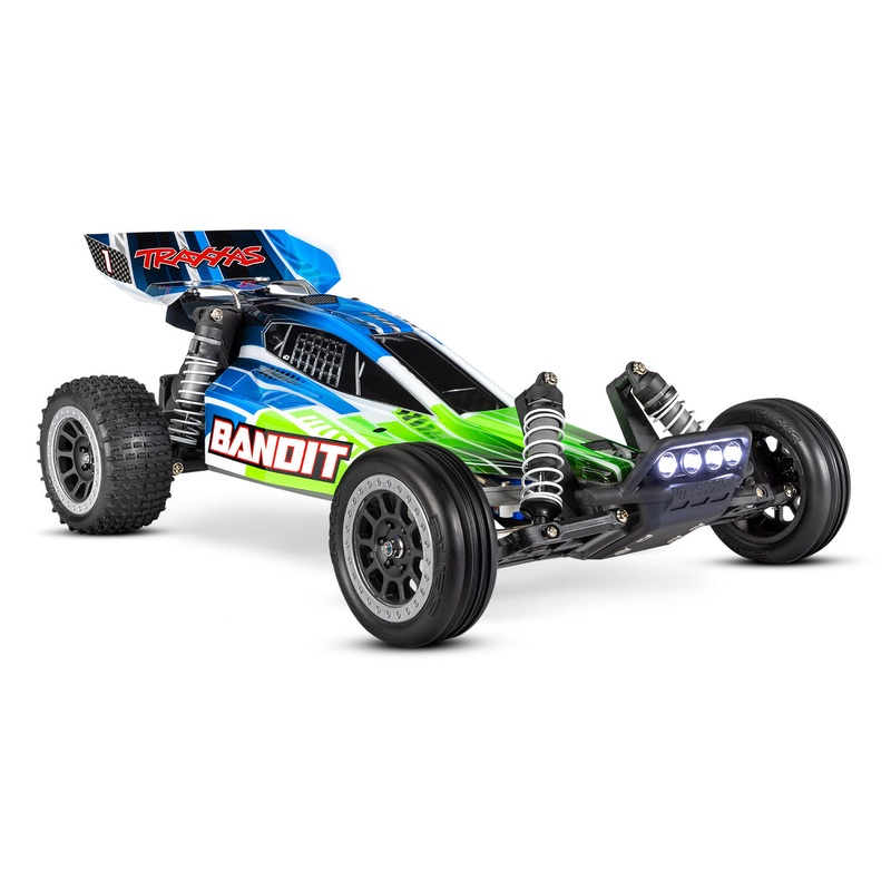 TRAXXAS 24054-61 Bandit 1/10 scale waterproof buggy. RTR, 8.4V NiMH 3000 mAh battery, 4-amp DC Peak Detecting Fast Charger, LED lighting, and painted body.