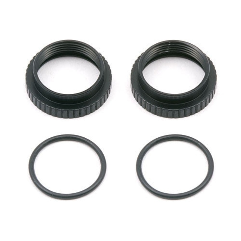 ASSOCIATED 7416 Off-Rd Threaded Shock Collar w/O-Rings Black; SC10 2WD; B4.1