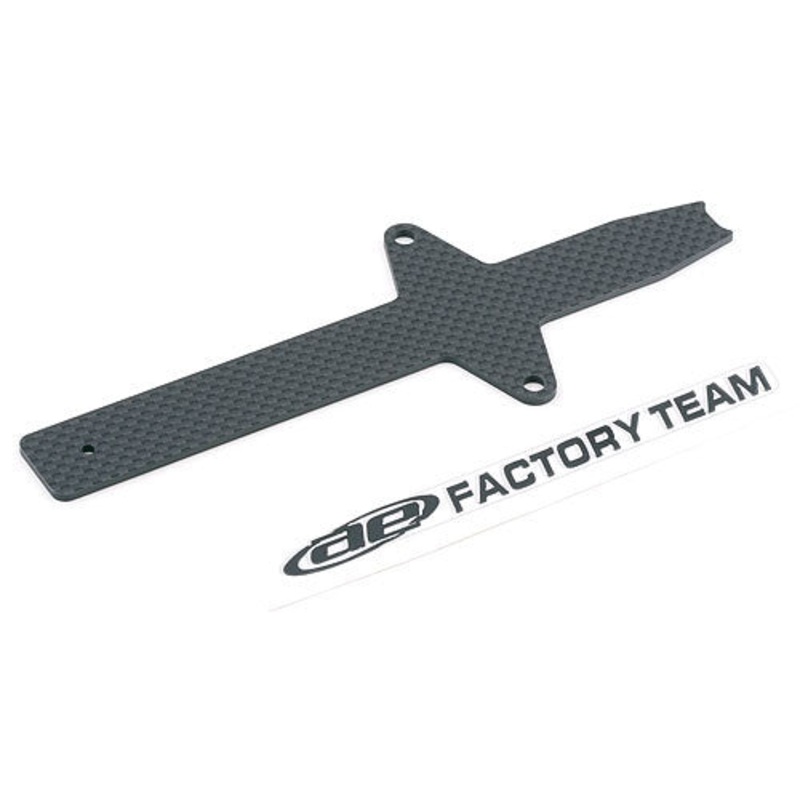 ASSOCIATED 7452 T4 Woven carbon battery strap with sticker; B4.1