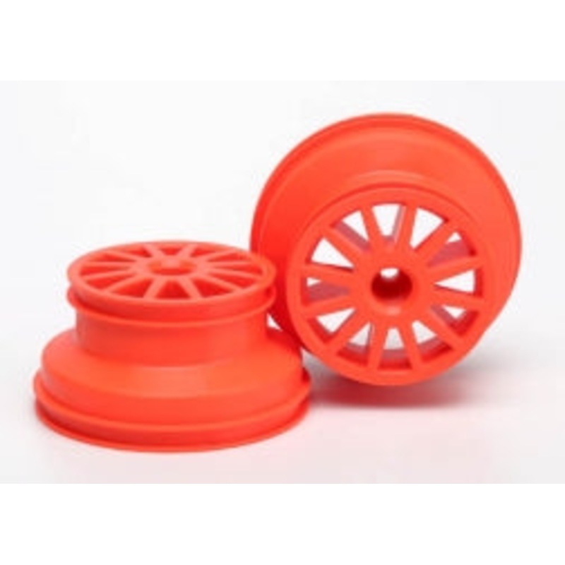 TRAXXAS 7472A Wheels, orange (2) 1/10 Rally